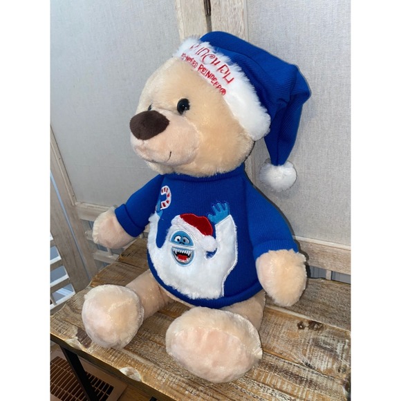 Rudolph the Red-Nosed Reindeer Bumble Bear Plush Toy Christmas Holiday - Picture 4 of 10